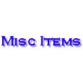 MISC. ITEMS MISC. ITEMS